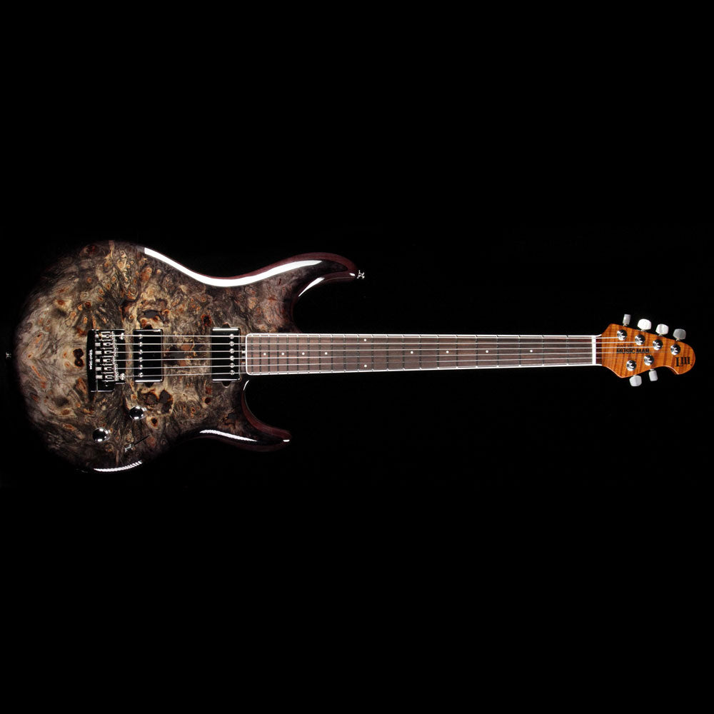 Ernie Ball Music Man Luke III Ball Family Reserve Electric Guitar Black Burl — 2