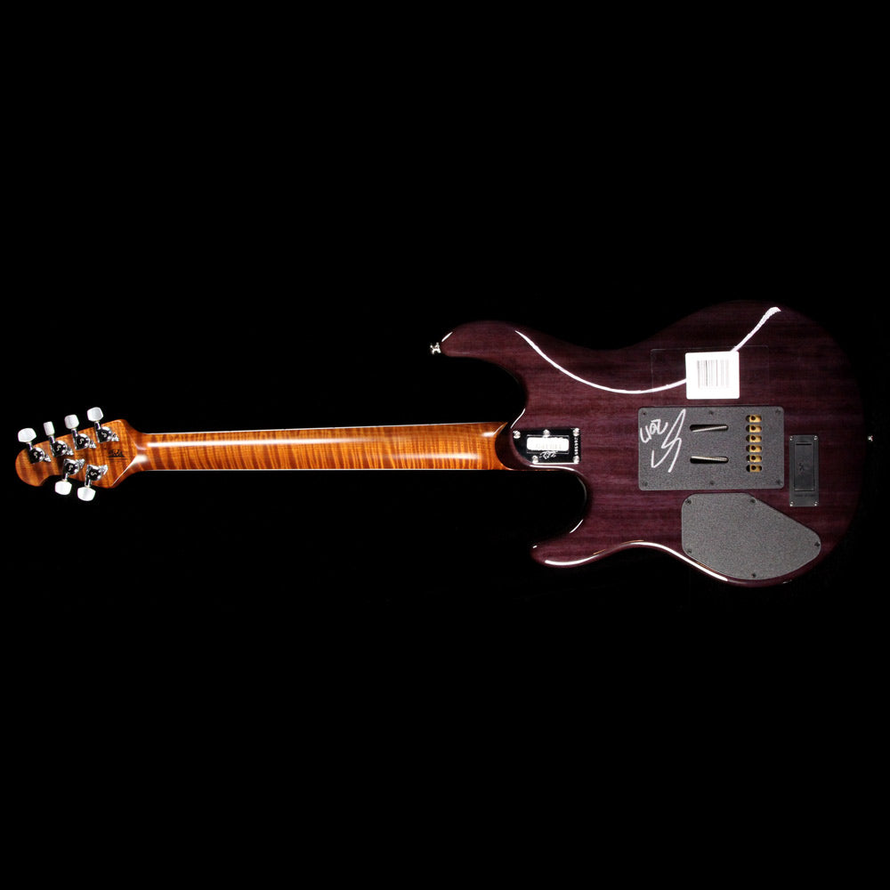 Ernie Ball Music Man Luke III Ball Family Reserve Electric Guitar Black Burl — 3