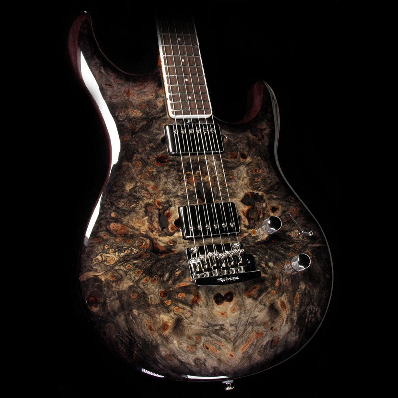 Ernie Ball Music Man Luke III Ball Family Reserve Electric Guitar Black Burl — 1