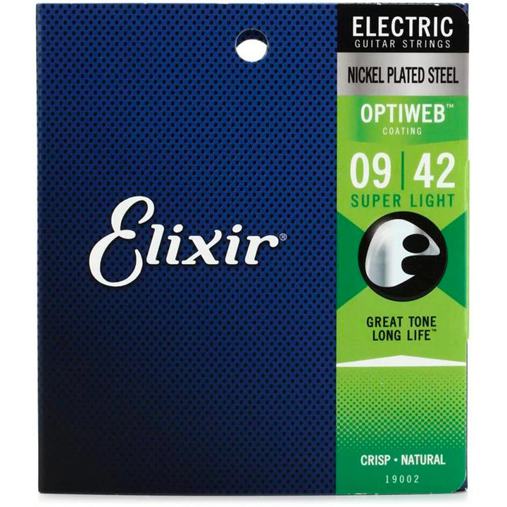 Elixir OptiWeb  Electric Guitar Strings Custom Light