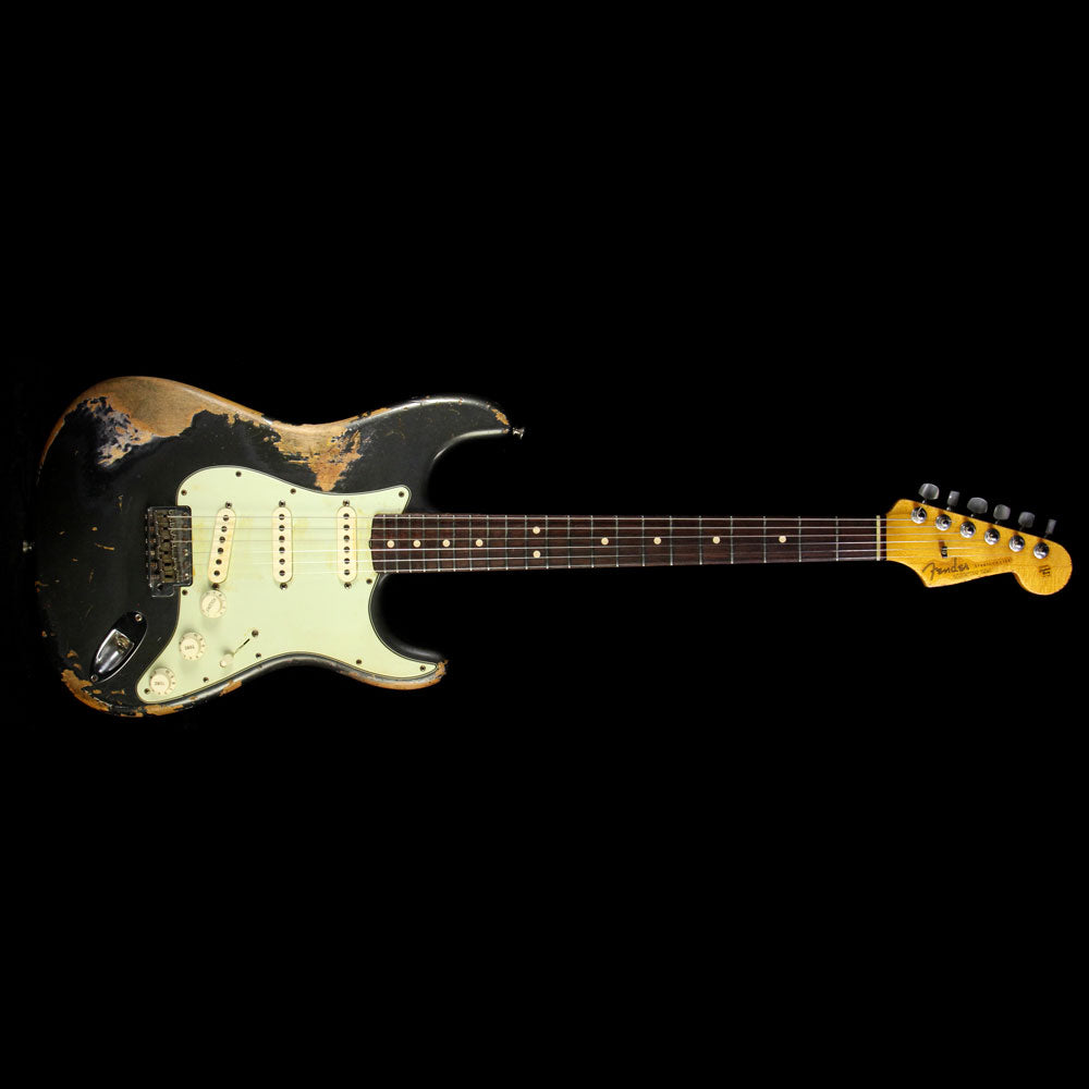 Used 2013 Fender Custom Shop '63 Stratocaster Heavy Relic Electric Guitar Charcoal Frost Metallic — 2