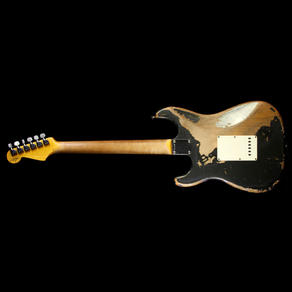 Used 2013 Fender Custom Shop '63 Stratocaster Heavy Relic Electric Guitar Charcoal Frost Metallic — 3