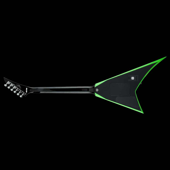 Jackson X Series Rhoads RRX24 Black with Neon Green Bevels