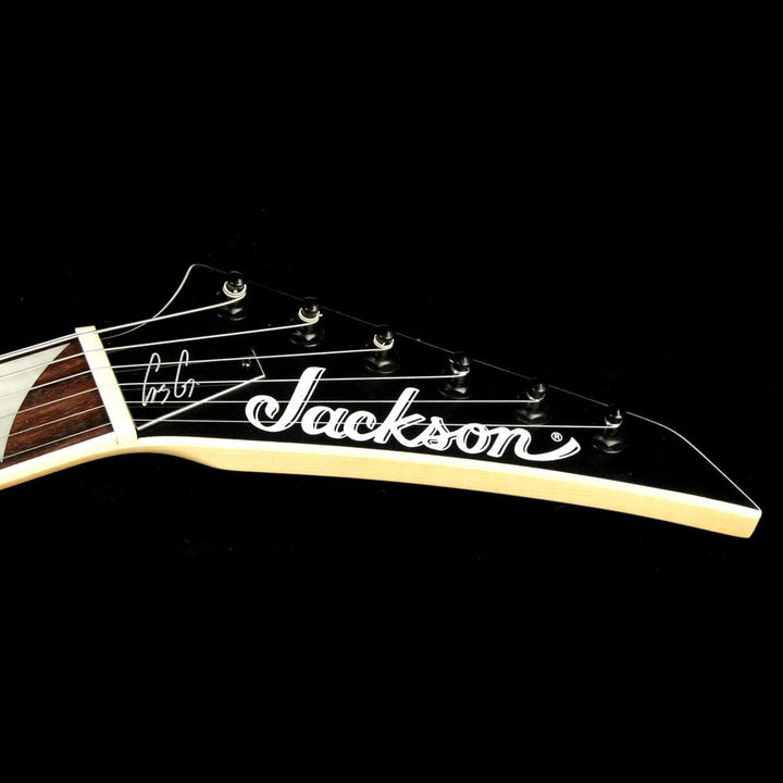 Jackson X Series Gus G. Star Satin Black with White Pinstripes
