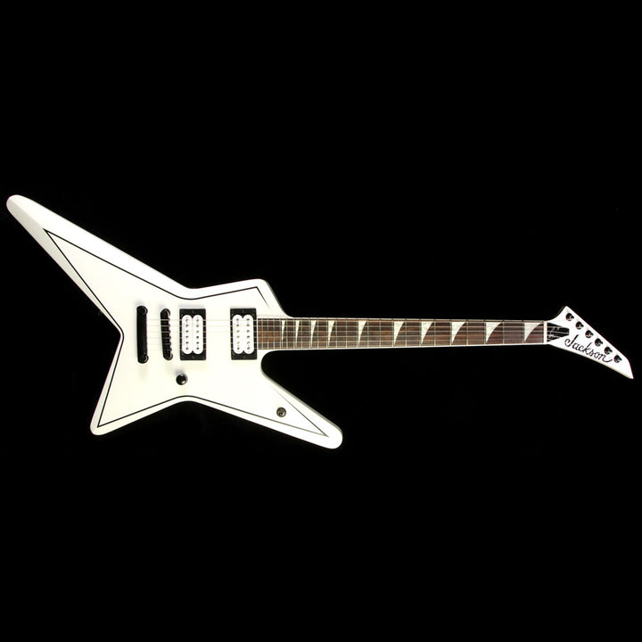 Used Jackson X Series Gus G. Star Electric Guitar Satin White with Black Pinstripes