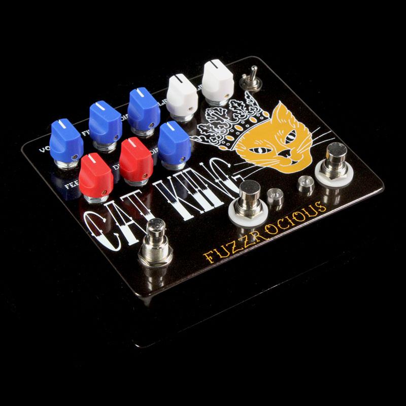cat king pedal Fuzzrocious Cat King Fuzz with Momentary Feedback Switch Effects Pedal