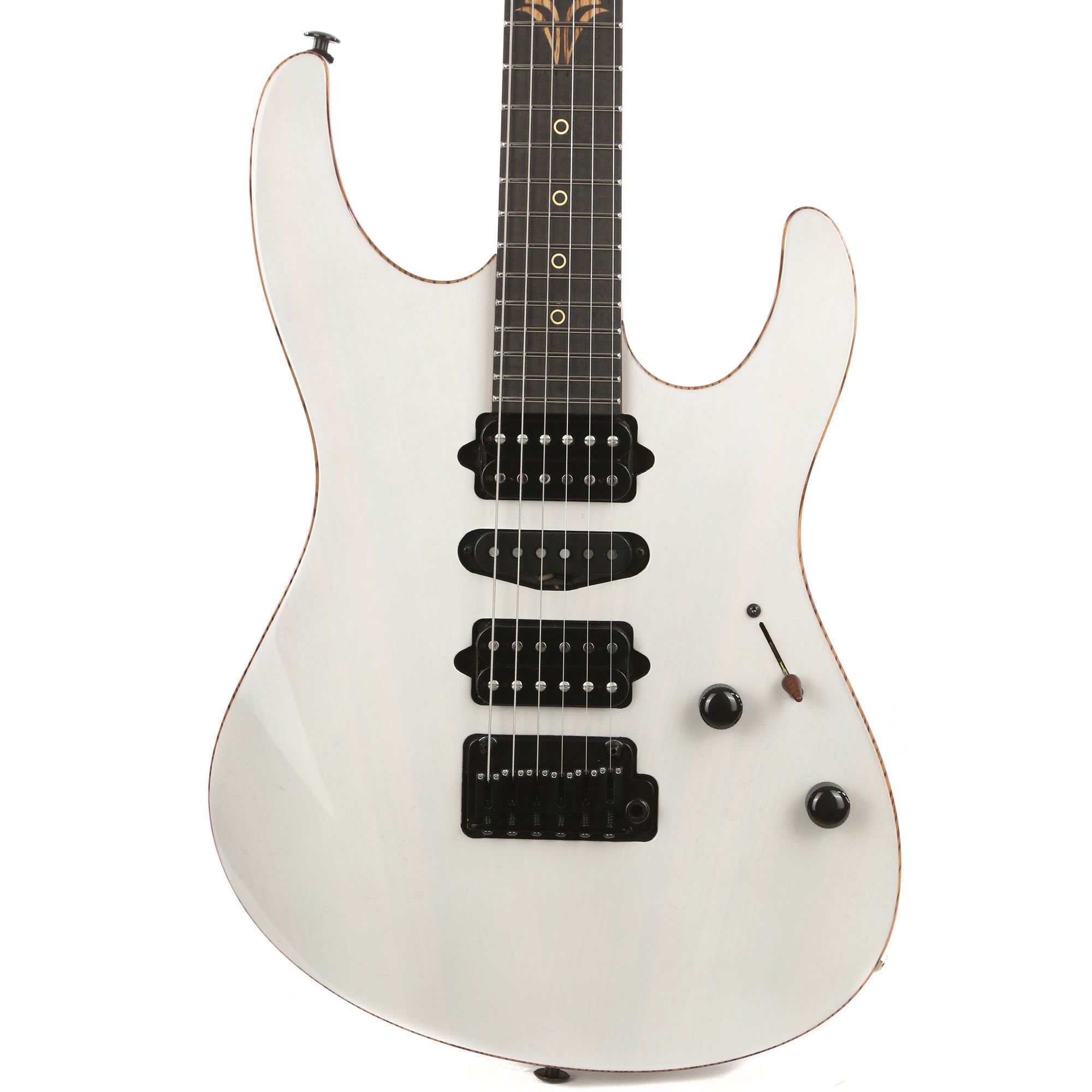 Suhr Modern Zebrawood Top Trans White | The Music Zoo