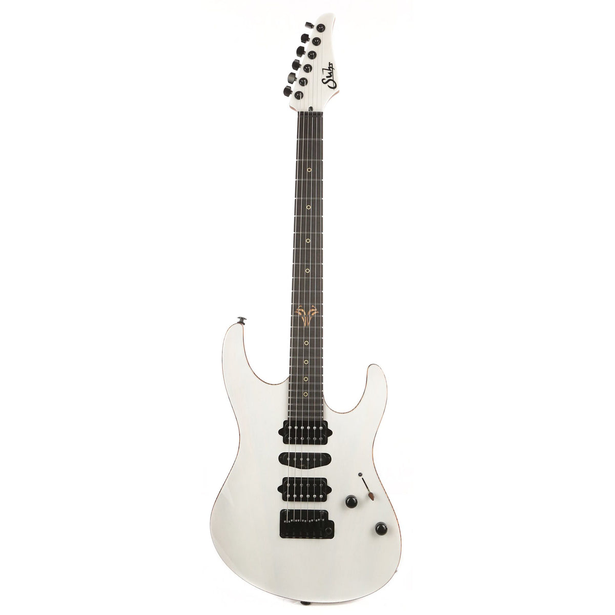 Suhr Modern Zebrawood Top Trans White — 2