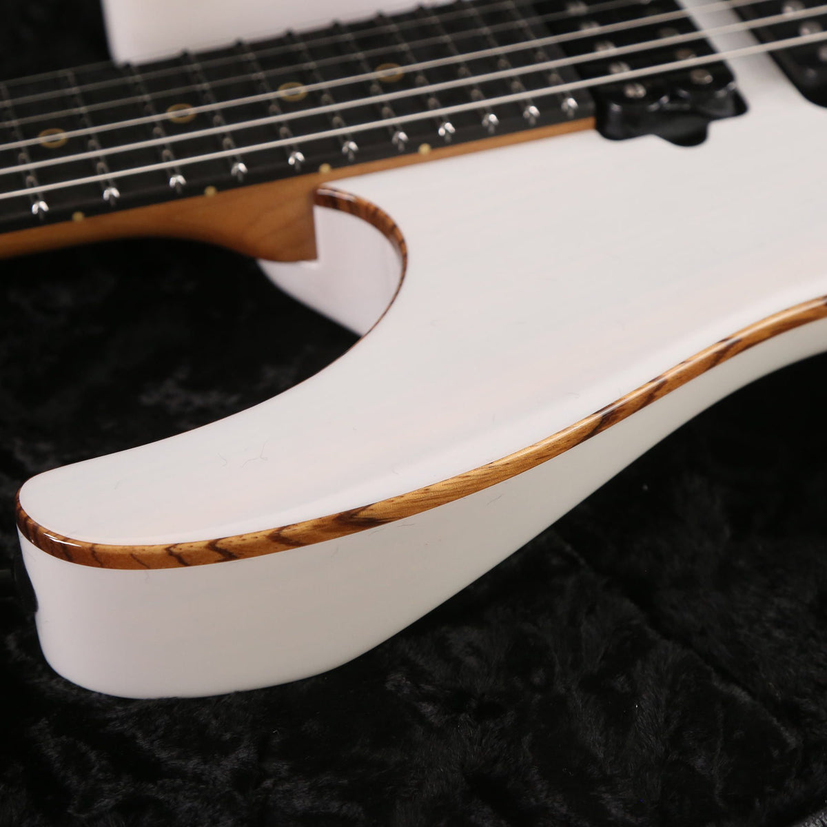 Suhr Modern Zebrawood Top Trans White — 8
