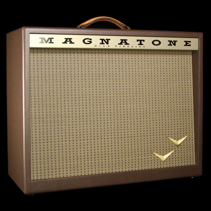 Magnatone Traditional Collection 2x10 Electric Guitar Amplifier Cabinet Brown