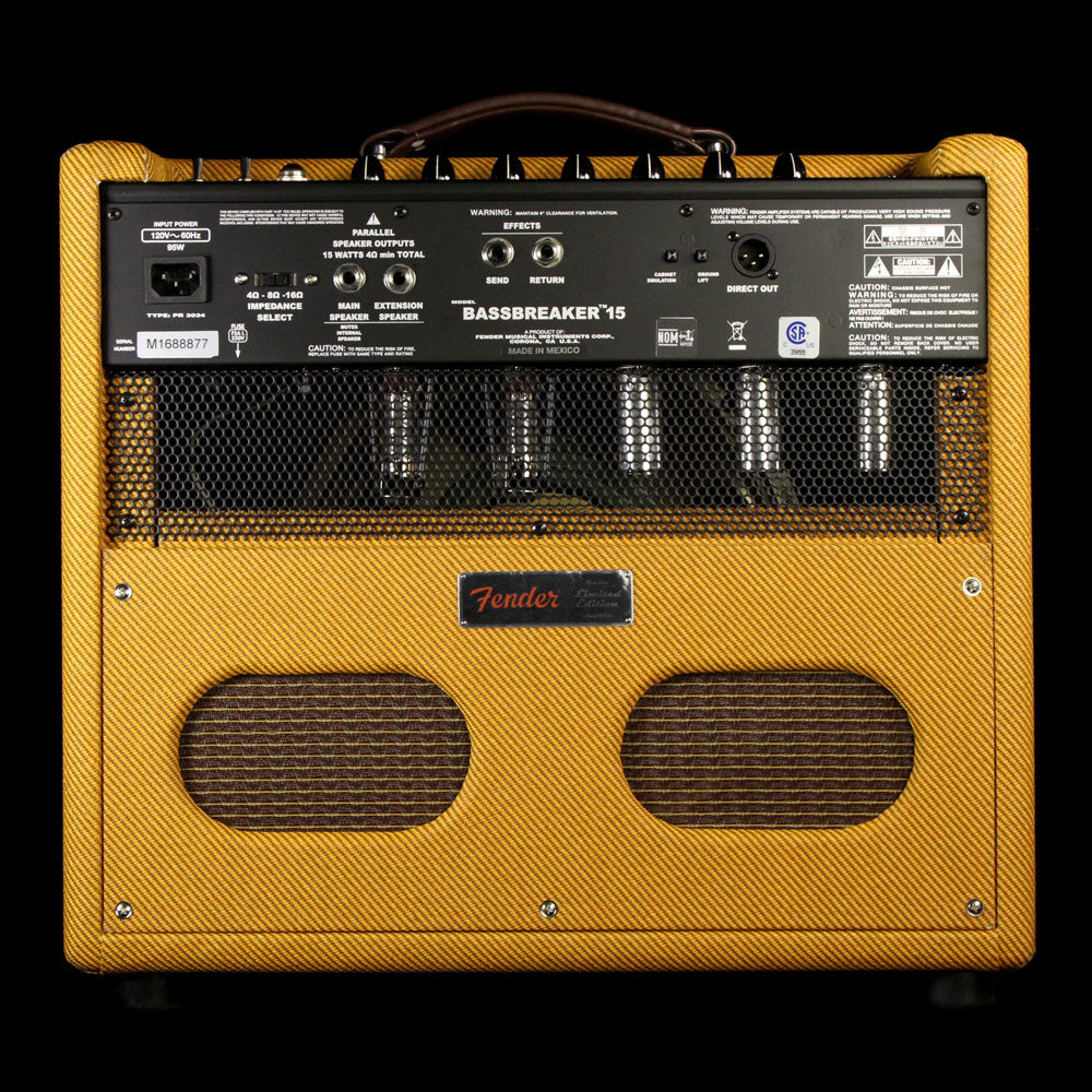 Fender LTD Bassbreaker 15 Combo Amplifier Lacquered Tweed | The
