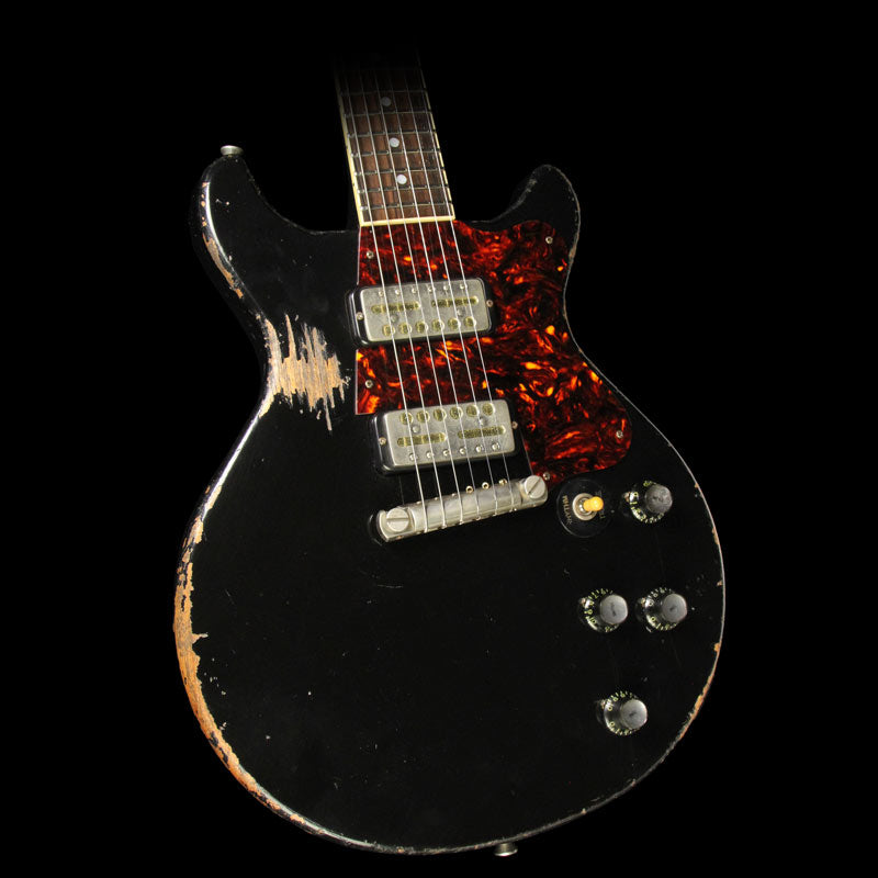 Rock N Roll Relics Thunders Electric Guitar Aged Black with Lollar Gold Foils — 1
