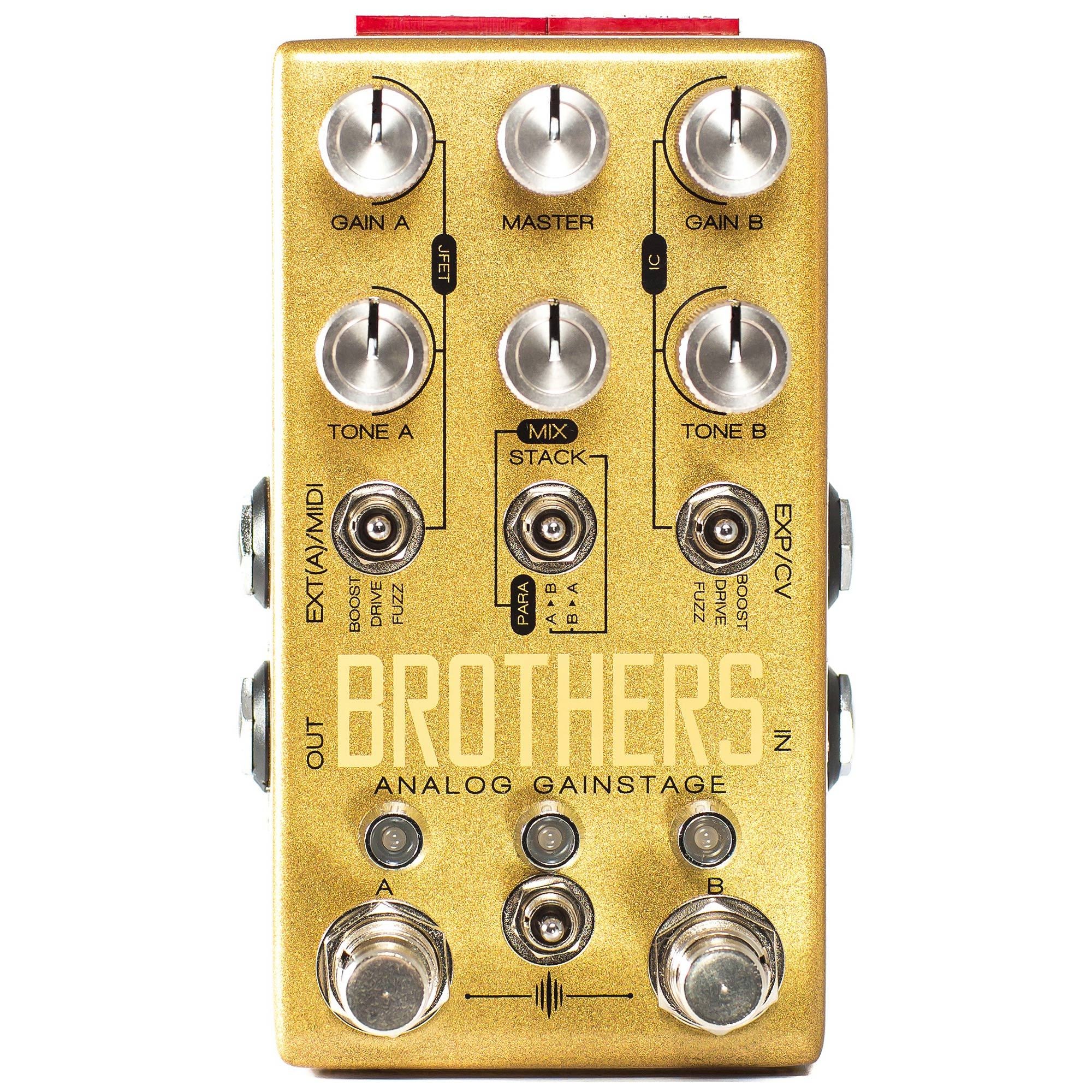 chase bliss new pedal Chase Bliss Brothers Analog Gain Stage Overdrive Boost and Fuzz Effect