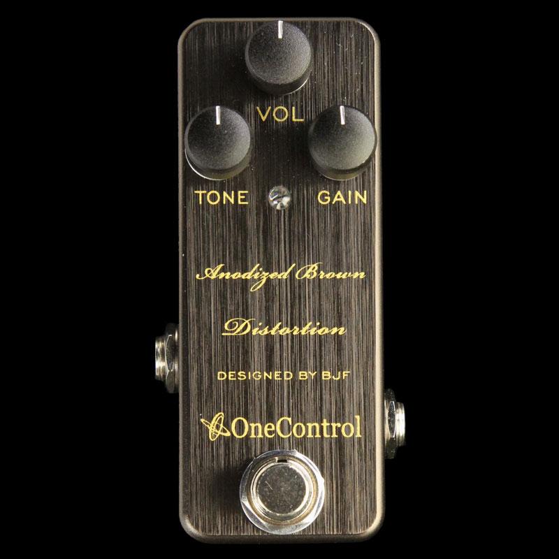 bjf pedals One Control BJF Series Anodized Brown Distortion Effect Pedal
