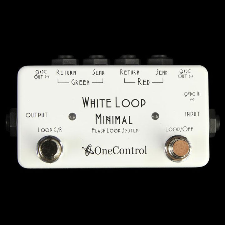 One Control White Loop 2-Loop True Bypass Looper Effect Pedal