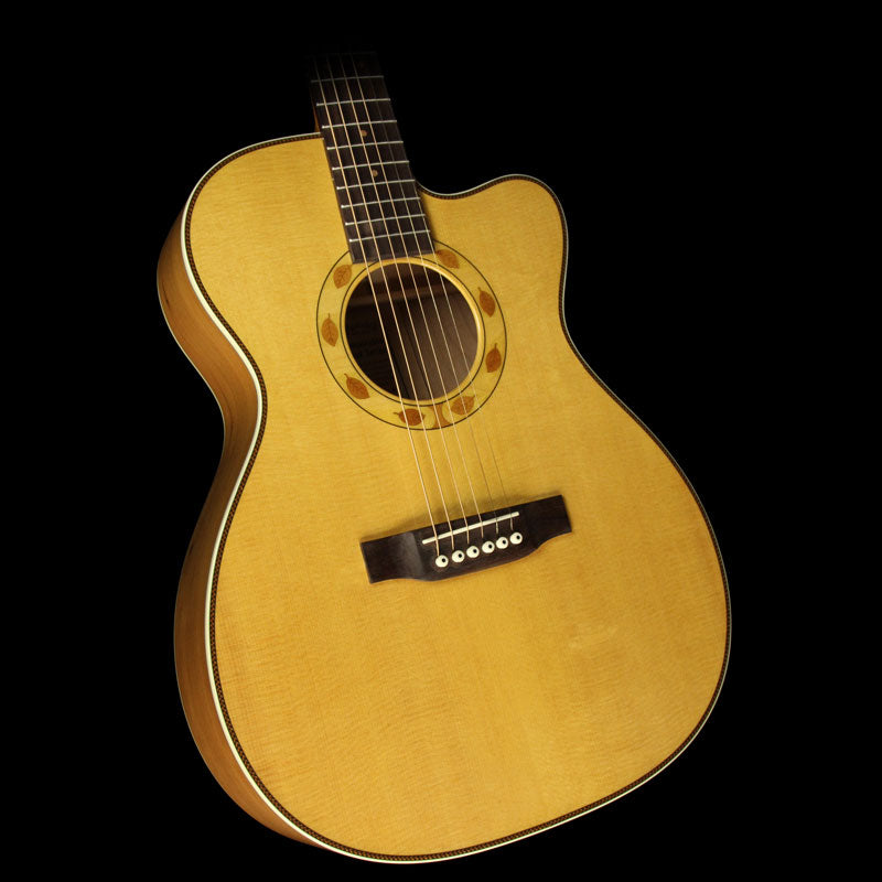 Used Martin OMC Sustainable Cherry Acoustic Guitar Natural — 1
