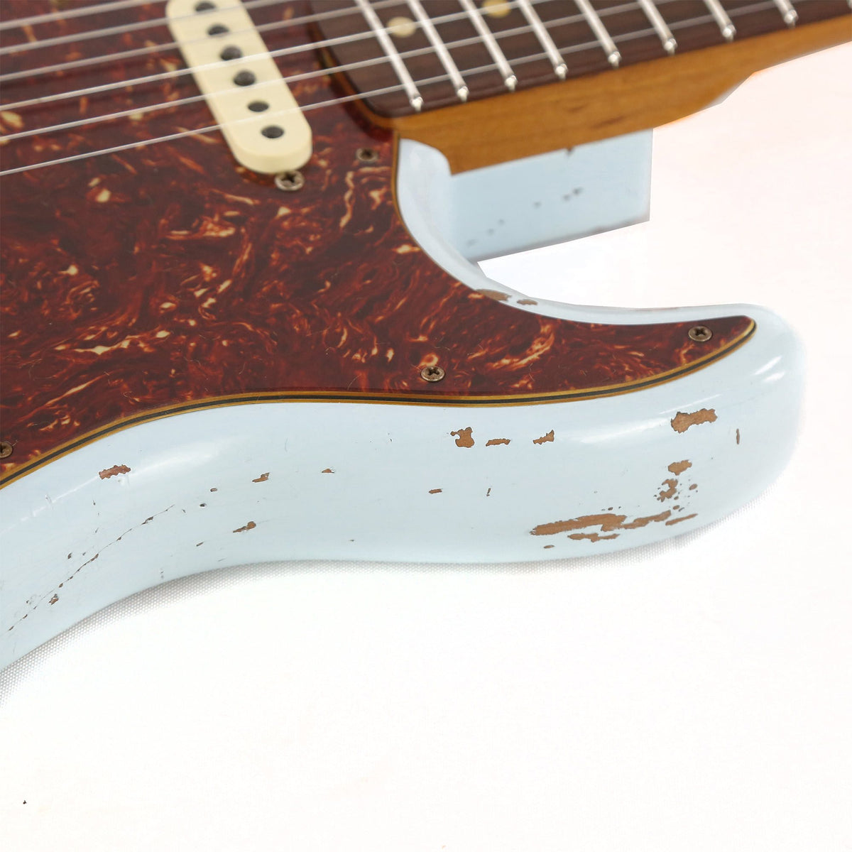 Fender Custom Shop '60s Stratocaster Heavy Relic Roasted Alder Sonic Blue — 8