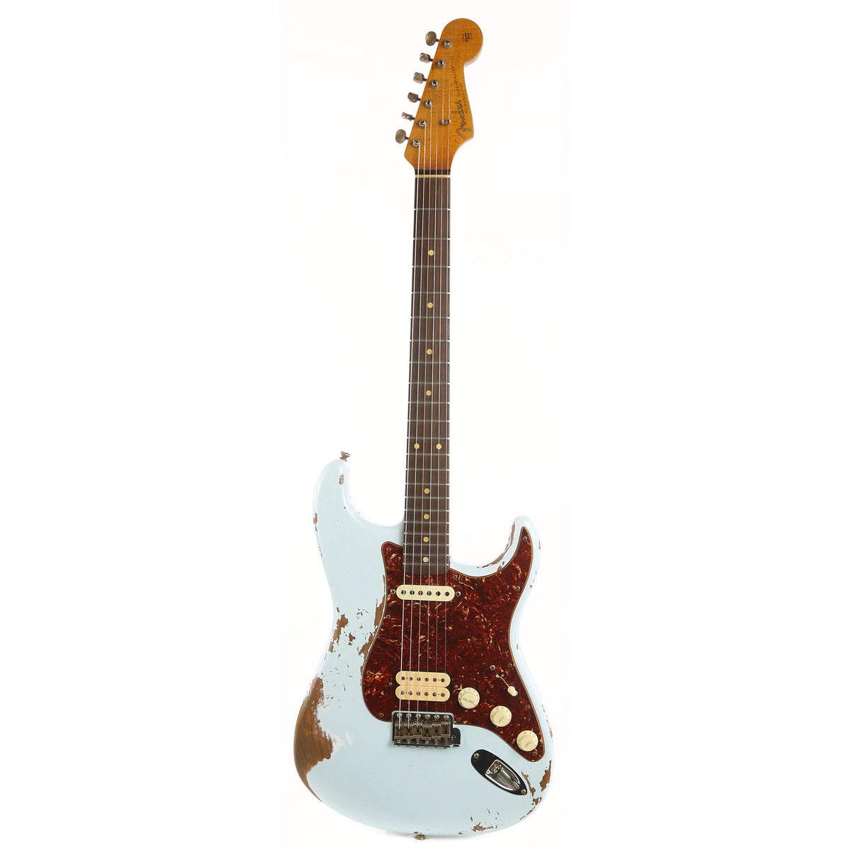 Fender Custom Shop '60s Stratocaster Heavy Relic Roasted Alder Sonic Blue — 2