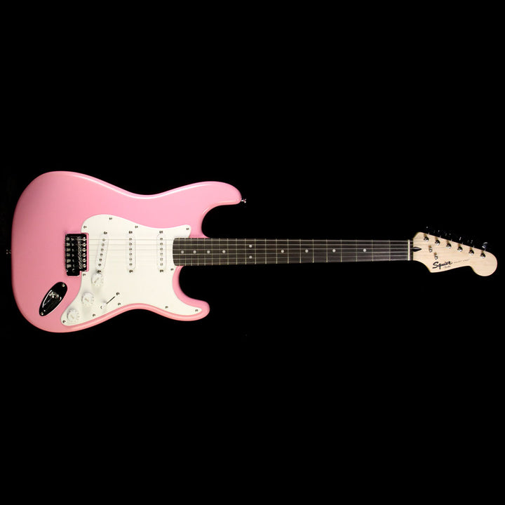 Used Squier Bullet Stratocaster Electric Guitar Pink
