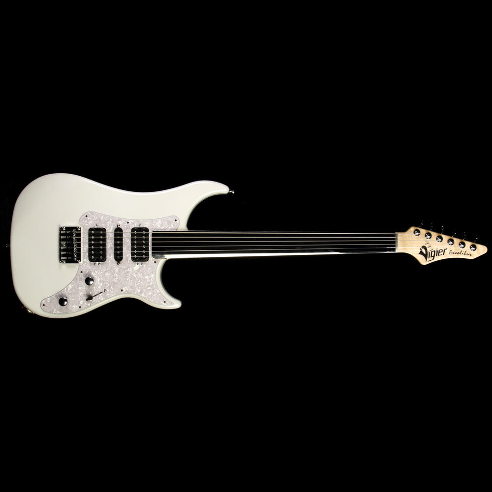Vigier Excalibur Surfreter Fretless Electric Guitar Pearl White — 2