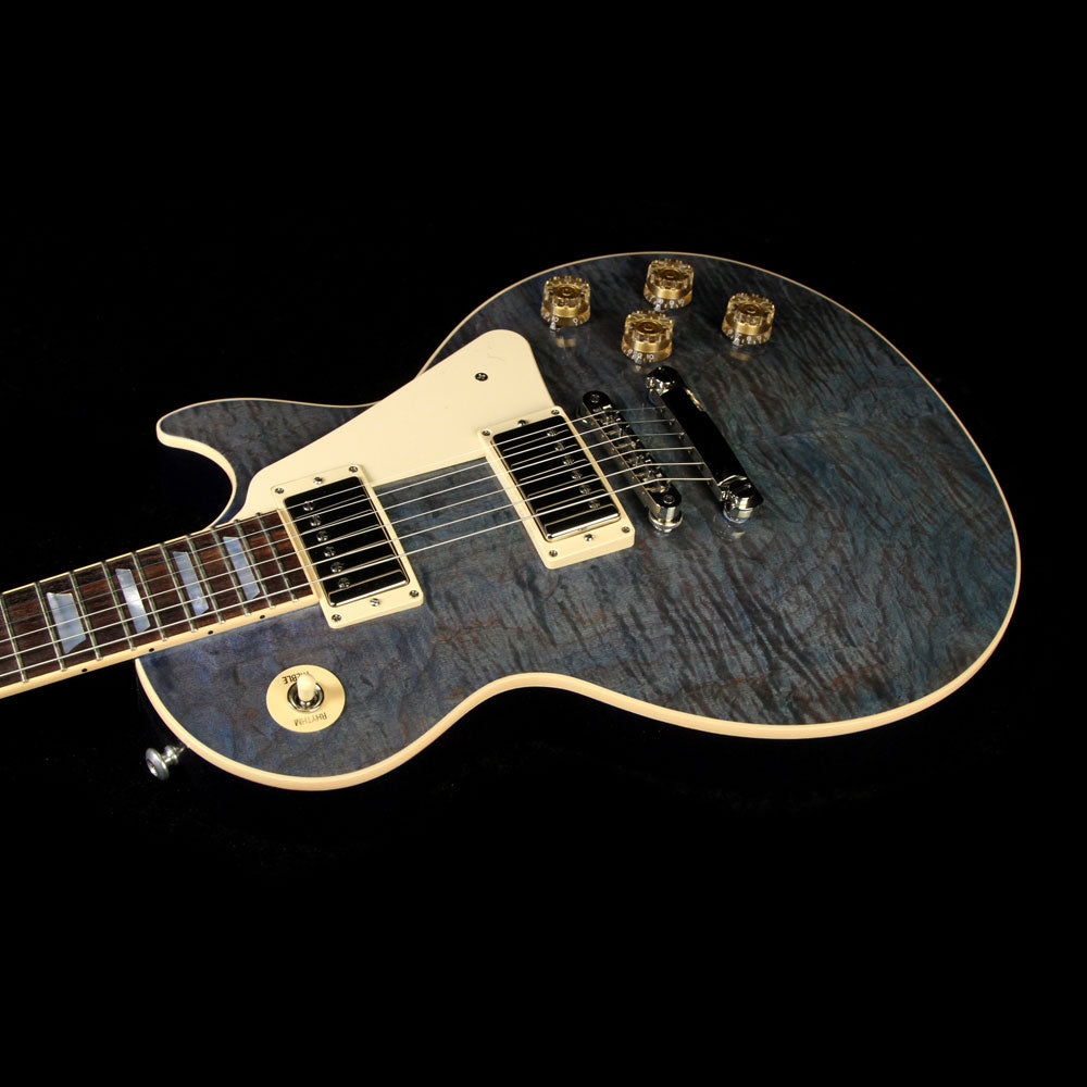 Used 2015 Gibson Les Paul Traditional Electric Guitar Ocean Blue — 6