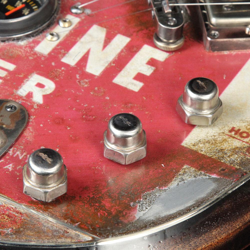 McSwain Gasoline SM-2 Electric Guitar Oil Can Graphics — 6