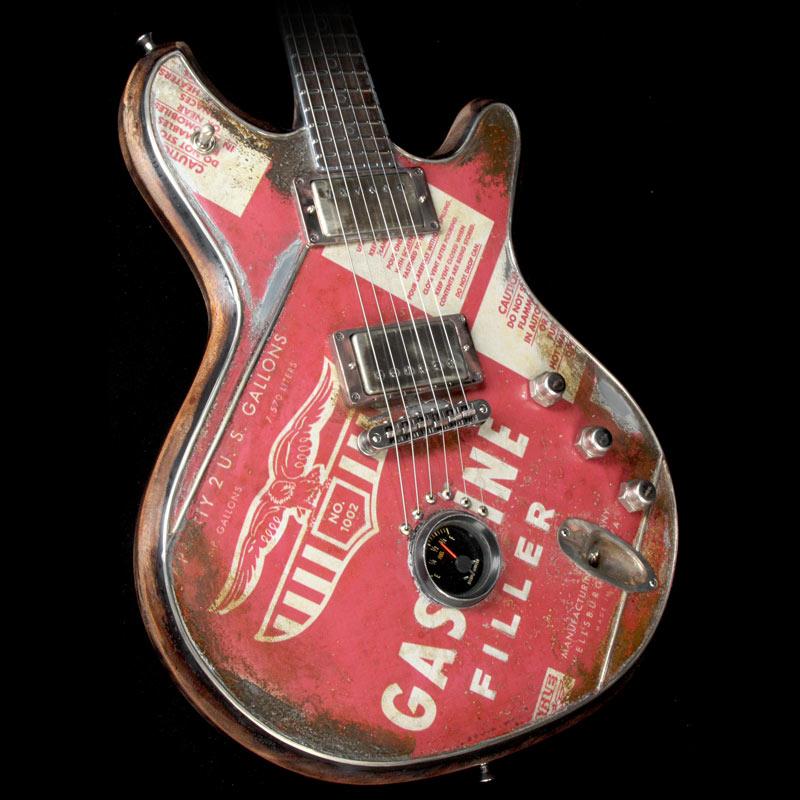 McSwain Gasoline SM-2 Electric Guitar Oil Can Graphics — 1