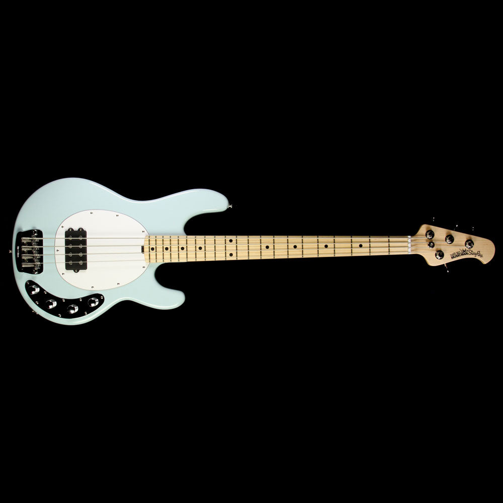 Used Ernie Ball Music Man StingRay Electric Bass Guitar Powder Blue — 2