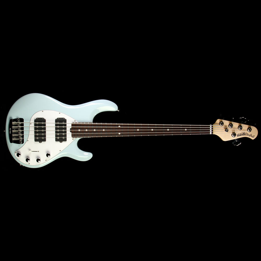 Ernie Ball Music Man Stingray 5-String Electric Bass Guitar Powder Blue — 2