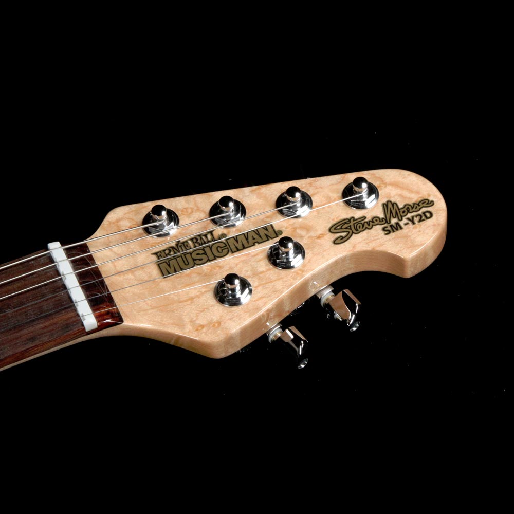 Ernie Ball Music Man Steve Morse Y2D Signature Flame Top Purple Sunset — 4