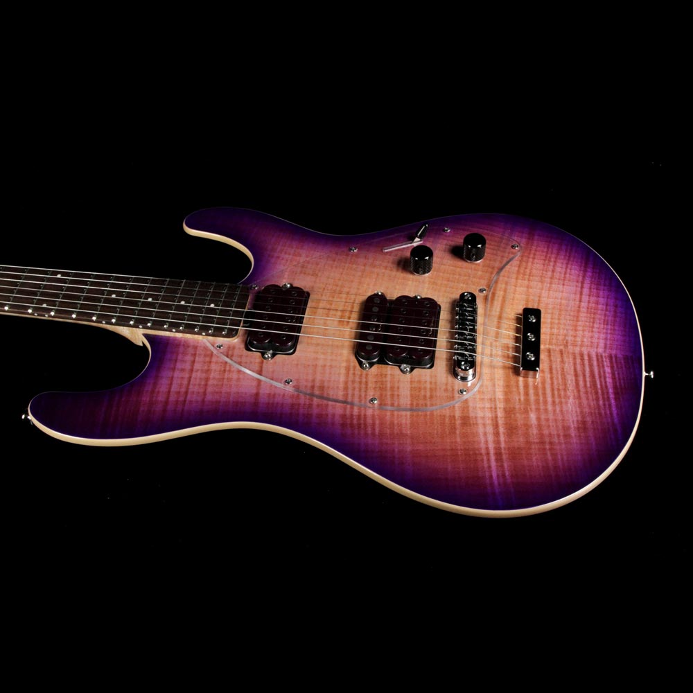 Ernie Ball Music Man Steve Morse Y2D Signature Flame Top Purple Sunset — 5