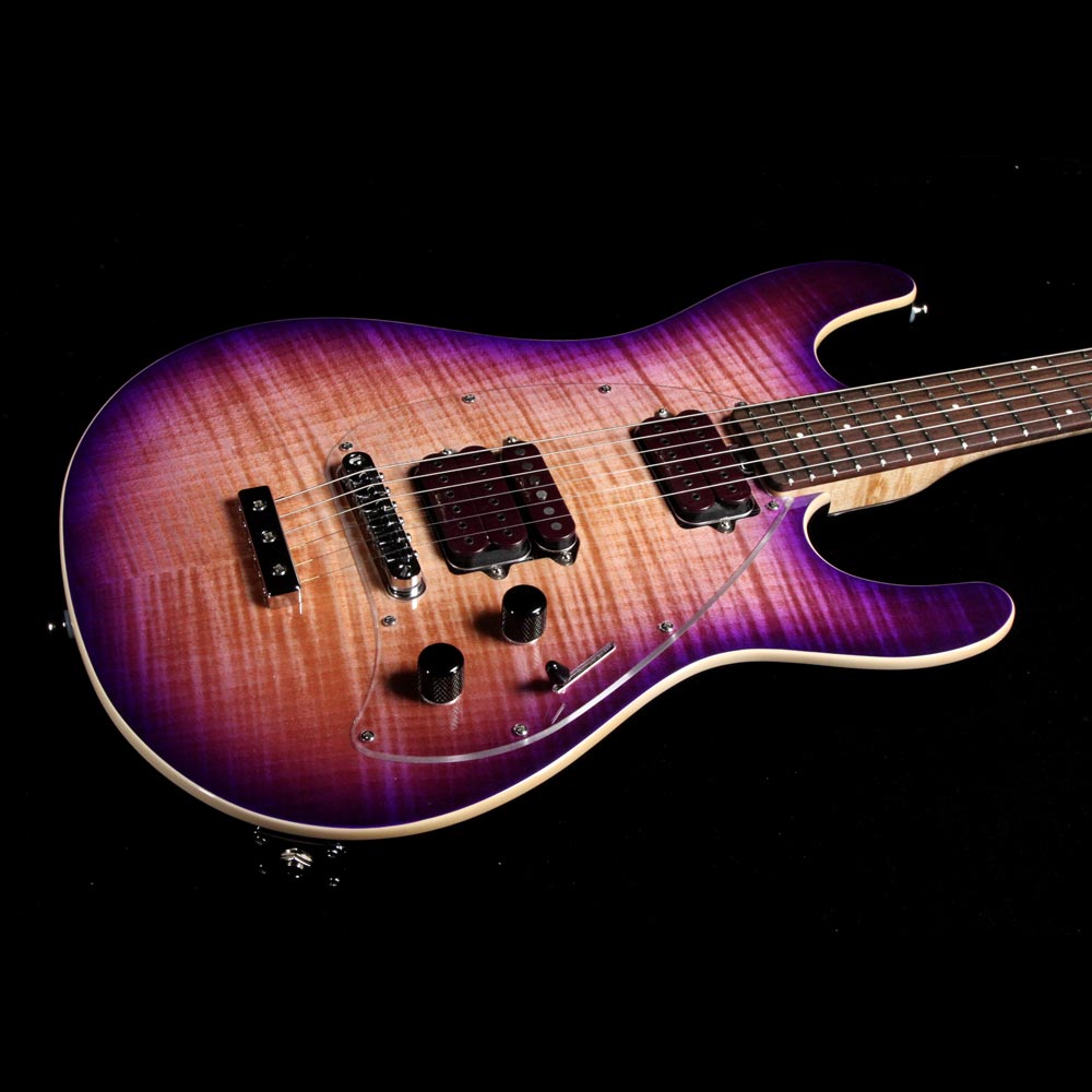 Ernie Ball Music Man Steve Morse Y2D Signature Flame Top Purple Sunset — 6