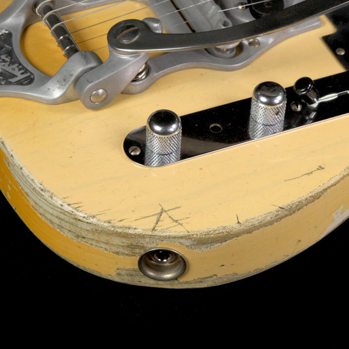 Fender Custom Shop Masterbuilt Paul Waller Bob Bain Son of a Gunn Telecaster Relic Electric Guitar Nocaster Blonde