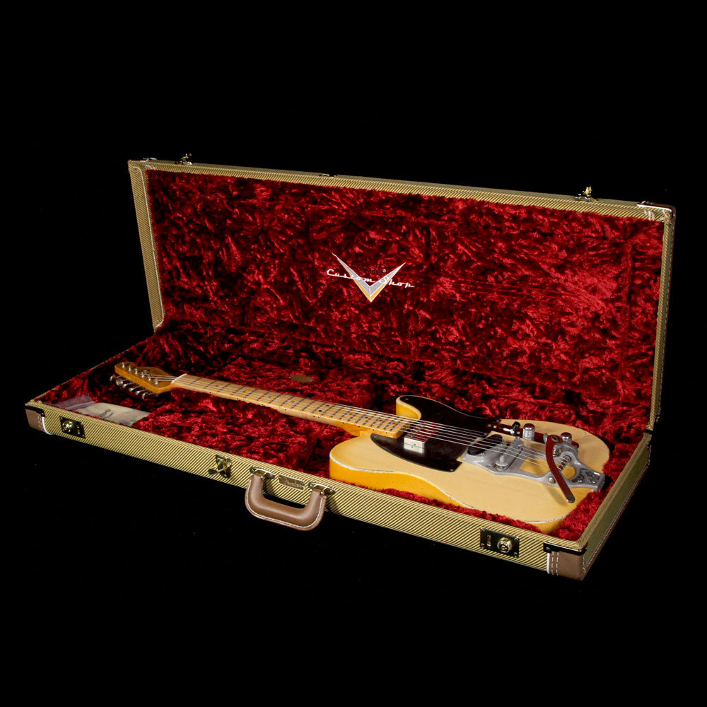 Fender Custom Shop Masterbuilt Paul Waller Bob Bain Son of a Gunn Telecaster Relic Electric Guitar Nocaster Blonde — 9