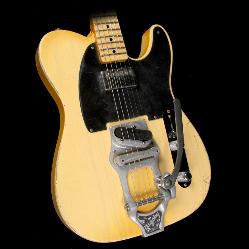 Fender Custom Shop Masterbuilt Paul Waller Bob Bain Son of a Gunn Telecaster Relic Electric Guitar Nocaster Blonde — 1