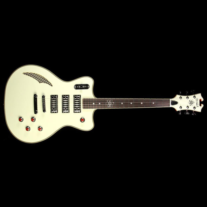 Eastwood Bill Nelson Astroluxe Cadet Electric Guitar Cream with Hardshell Case