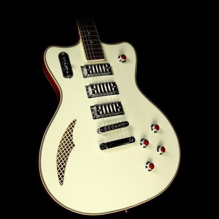 Eastwood Bill Nelson Astroluxe Cadet Electric Guitar Cream with Hardshell Case
