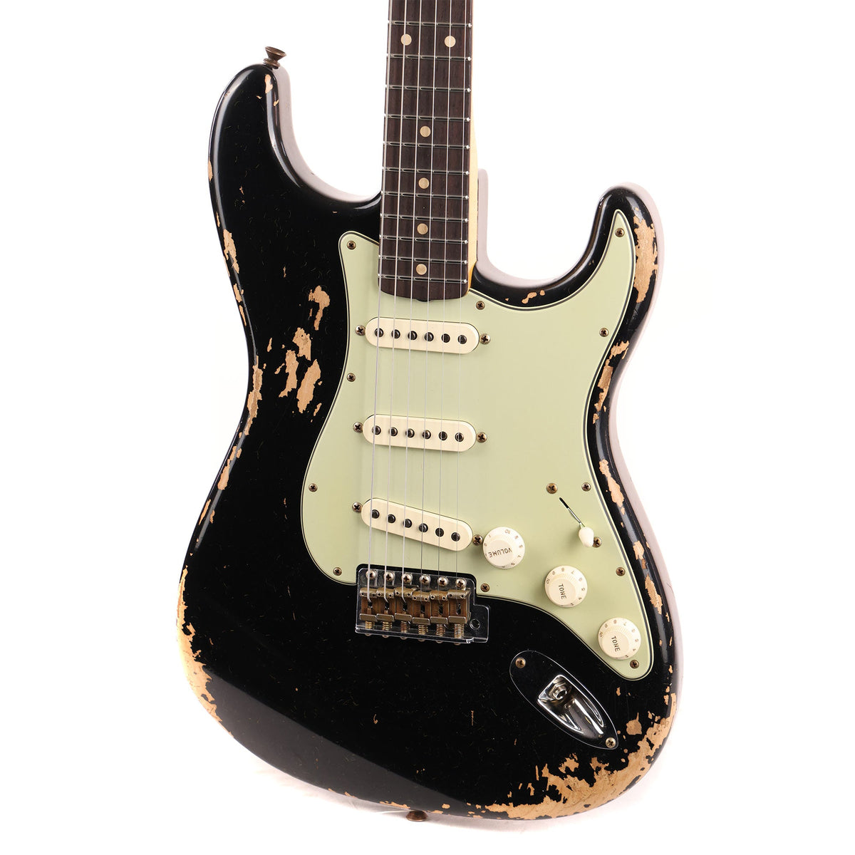 Fender Custom Shop NoNeck '60 Stratocaster Heavy Relic Black Music Zoo Exclusive — 7
