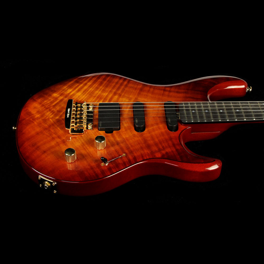 Used Ernie Ball Music Man Luke Ball Family Reserve Electric Guitar Koa Island Burst — 7
