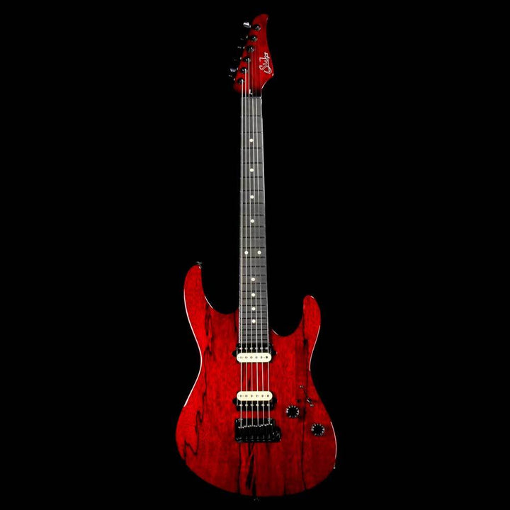 Suhr Modern Set Neck Black Limba Trans Red