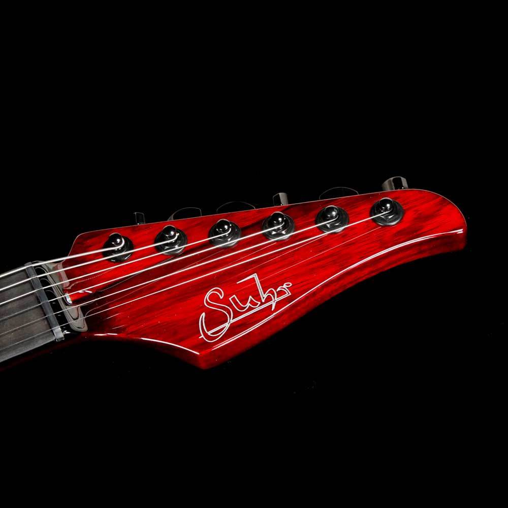 Suhr Modern Set Neck Black Limba Trans Red — 4