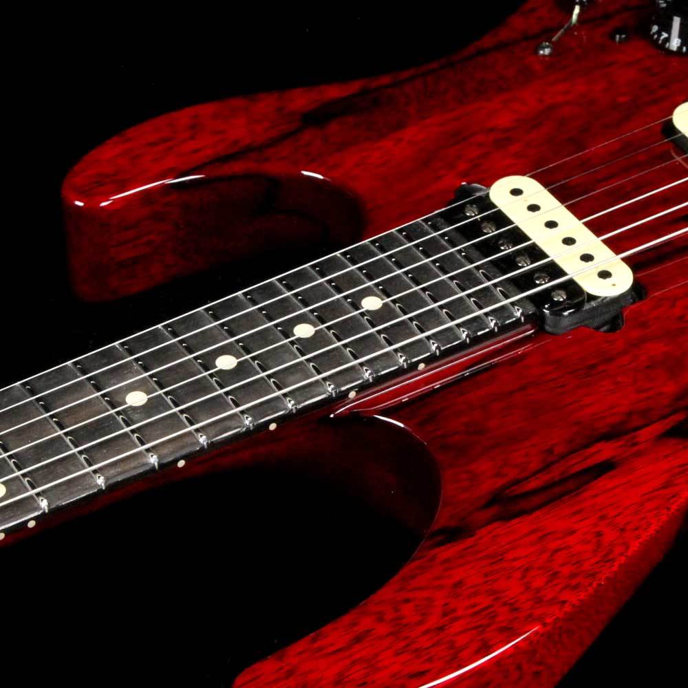 Suhr Modern Set Neck Black Limba Trans Red — 6