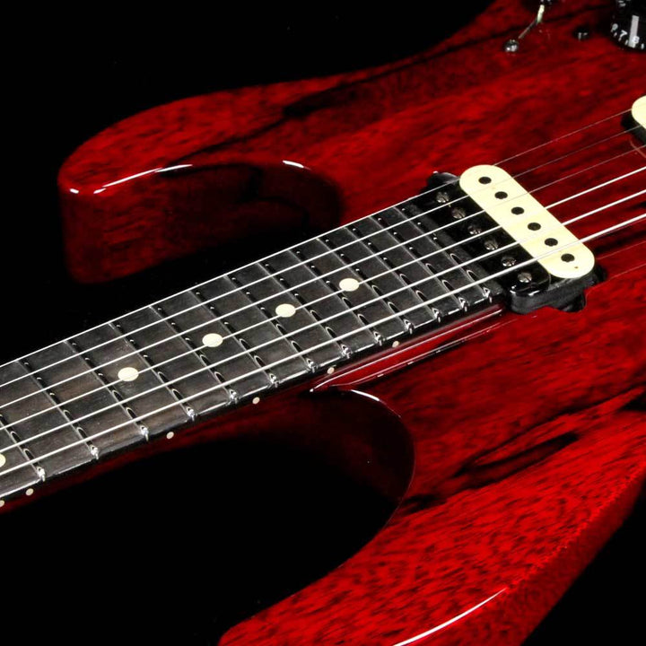Suhr Modern Set Neck Black Limba Trans Red
