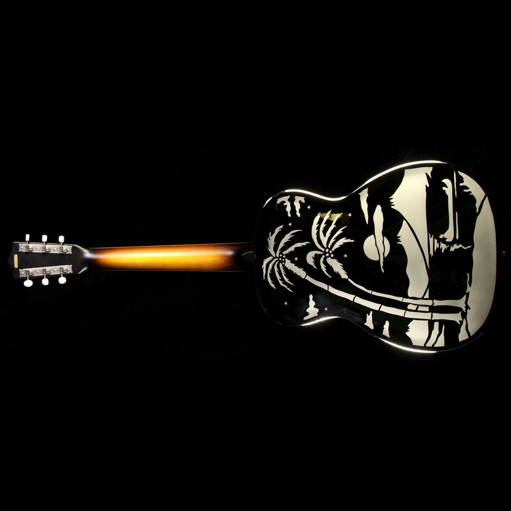Used National Style O Resonator Acoustic Guitar Silver — 3