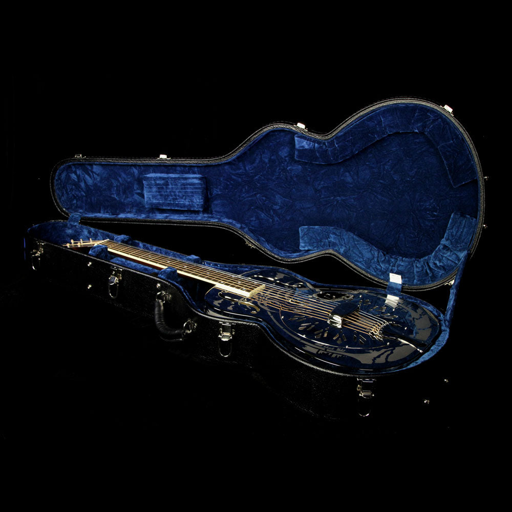 Used National Style O Resonator Acoustic Guitar Silver — 5