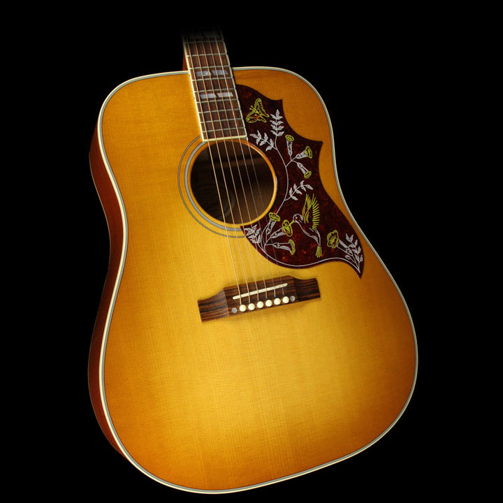 Used 2015 Gibson Montana Hummingbird Acoustic Guitar Heritage Cherry Sunburst