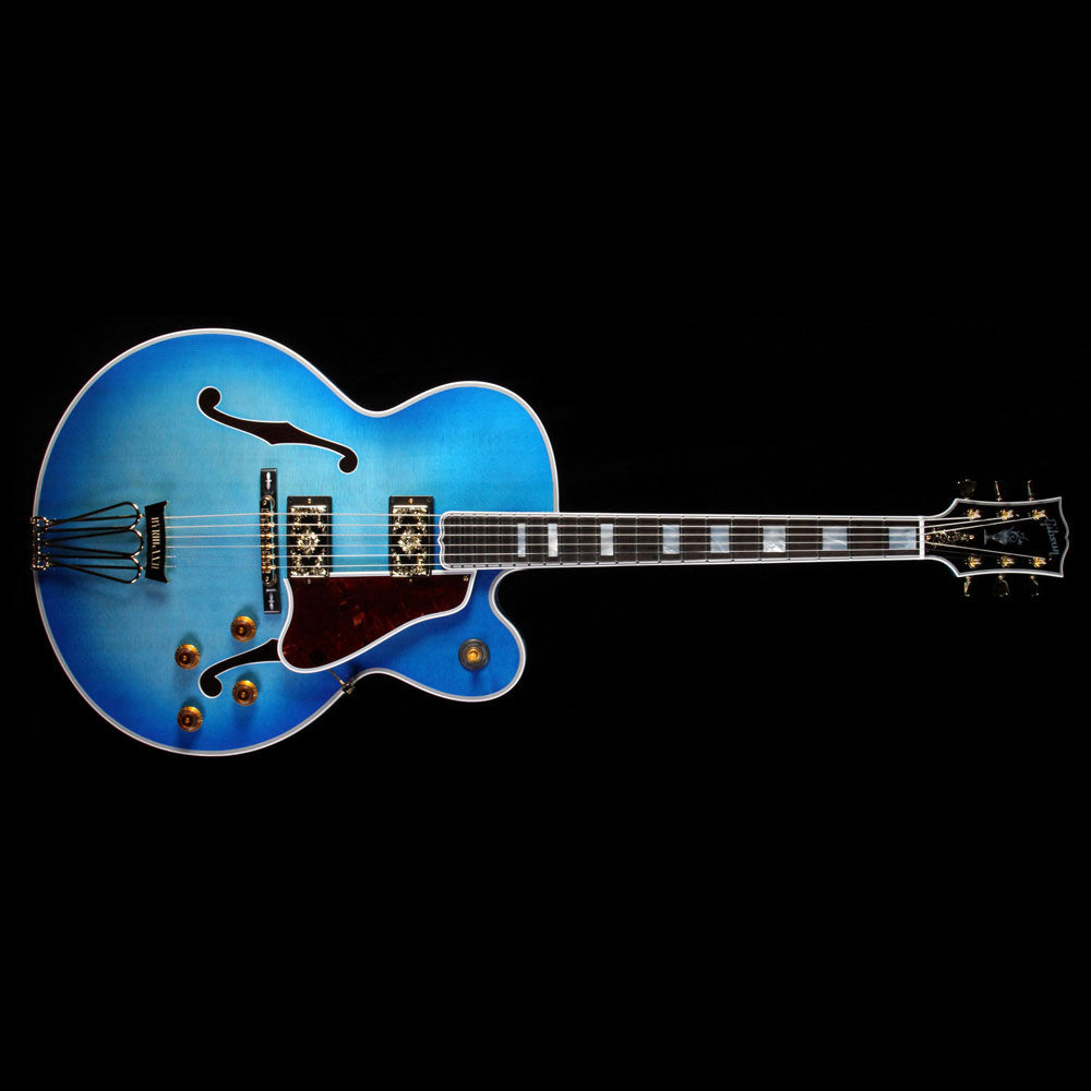 Gibson Custom Shop Byrdland Archtop Electric Guitar Bahama Blue Burst — 2