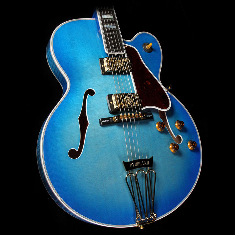 Gibson Custom Shop Byrdland Archtop Electric Guitar Bahama Blue Burst — 1