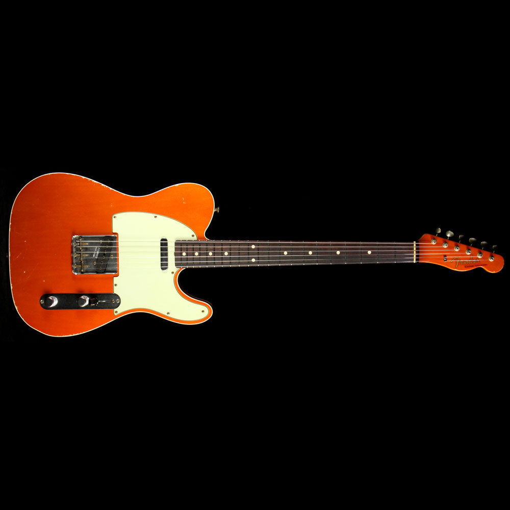 Used 2014 Fender Custom Shop '60 Custom Telecaster Relic Electric Guitar Candy Tangerine with Matching Headstock — 2