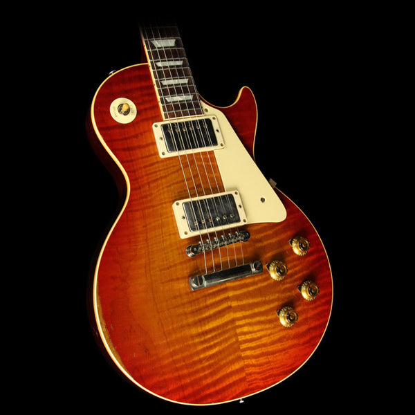 Used 2015 Gibson Custom Shop Music Zoo Exclusive Historic Select Roasted Reissue '59 Les Paul Electric Guitar Aged Washed Cherry